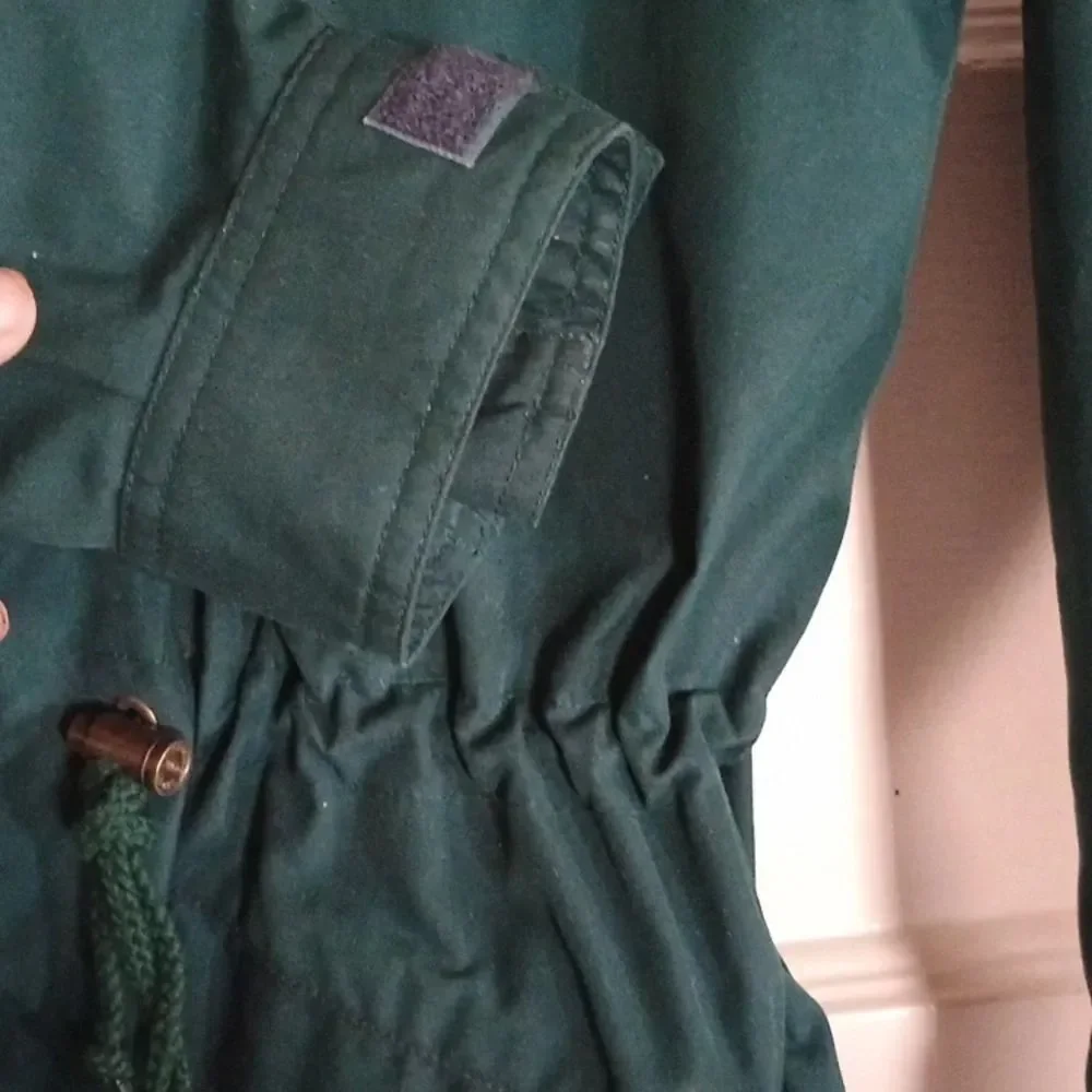 Eddie Bauer size L  women's jacket fleece lined, specify blue or green